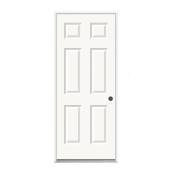 Porte d'entrée en acier à 6 panneaux ProSteel