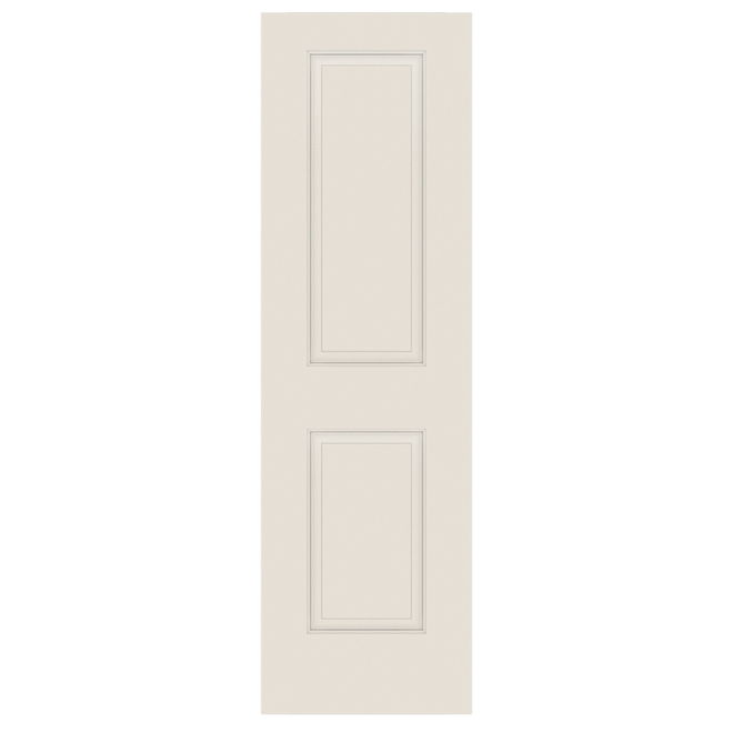 Metrie 26-in x 80-in Primed 2-Panel Interior Door Slab