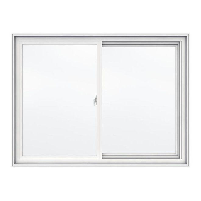 Fenêtre coulissante en vinyle à double vitrage JELD-WEN, 48 po x 36 po