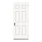 JELD-WEN Reliabilt 6-Panel Outswing Steel Entry Door 32-in x 80-in