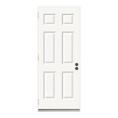 JELD-WEN Reliabilt 6-Panel Outswing Steel Entry Door 36-in x 80-in