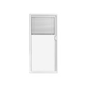 JELD-WEN 22 x 64 Full Lite Low-E Clear Door Glass Insert with Blinds Between Glass