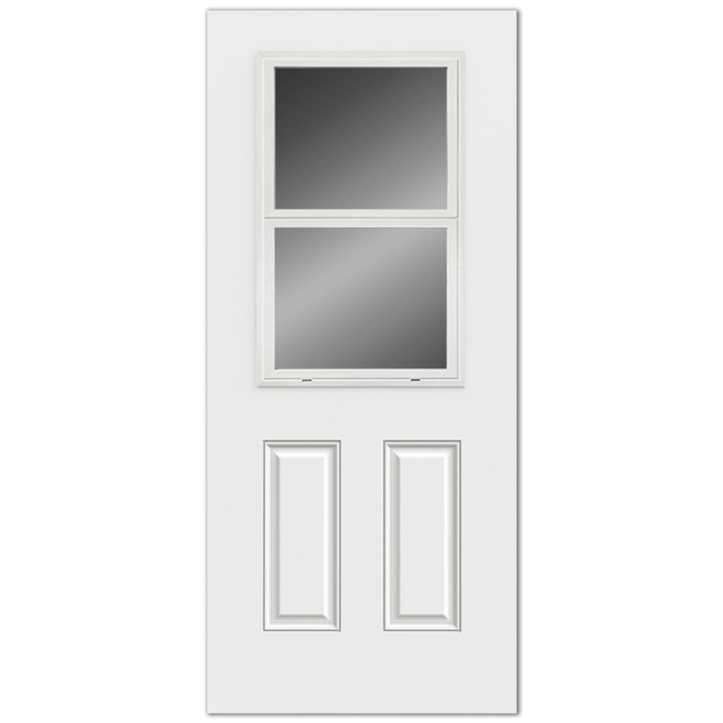 Porte d'entrée en acier JELD-WEN Reliabilt avec fenêtre 32 po x 80 po ...