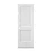 Metrie Logan Interior Door 2-Panel 30-in x 80-in Righthand with Rabbeted Jamb Primed