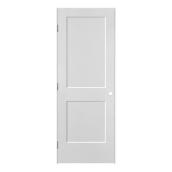 Metrie Logan Interior Door 2-Panel 30-in x 80-in Lefthand with Rabbeted Jamb Primed