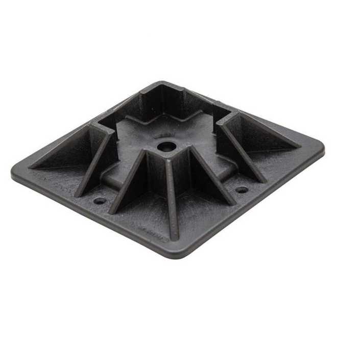 Mecadeck 9.25 x 9.25 x 2-in Black Plastic Deck Block - 1/Pk 4-092424 | RONA