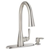 Robinet de cuisine rétractable Lima à 2 jets, inox