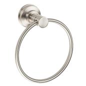 Pfister Breckenridge Brushed Nickel Bathroom Towel Ring with Hidden Screws