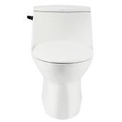 Pfister Masey White 1-Piece Single Flush Elongated Comfort Height Toilet (1.28 GPF)