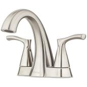 Pfister Masey 2-Handle 4-in Centre Set Bathroom Sink Faucet with Drain - Brushed Nickel