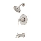 Pfister Auden Spot Defense Brushed Nickel 1-Handle Bathtub and Shower Faucet with Valve