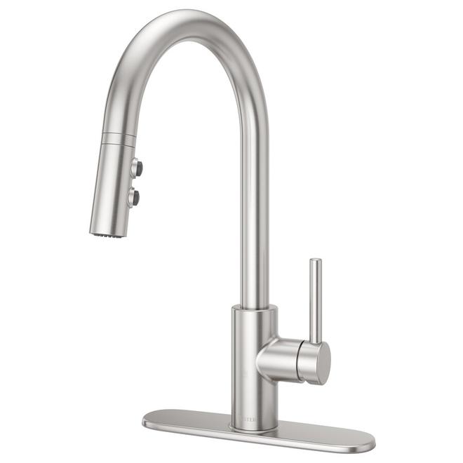 Pfister Pull-Down Kitchen Faucet - Fullerton Collection - 1-Handle - Stainless Steel