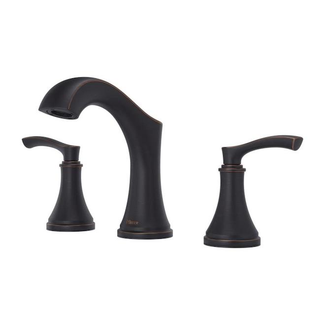 Pfister Auden 2-Handle Widespread Bathroom Faucet - 8-in Tuscan Bronze