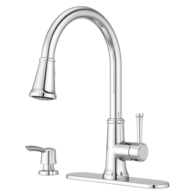 Image of Pfister | Renato Pull-Down Chromed 1-Handle Kitchen Faucet | Rona