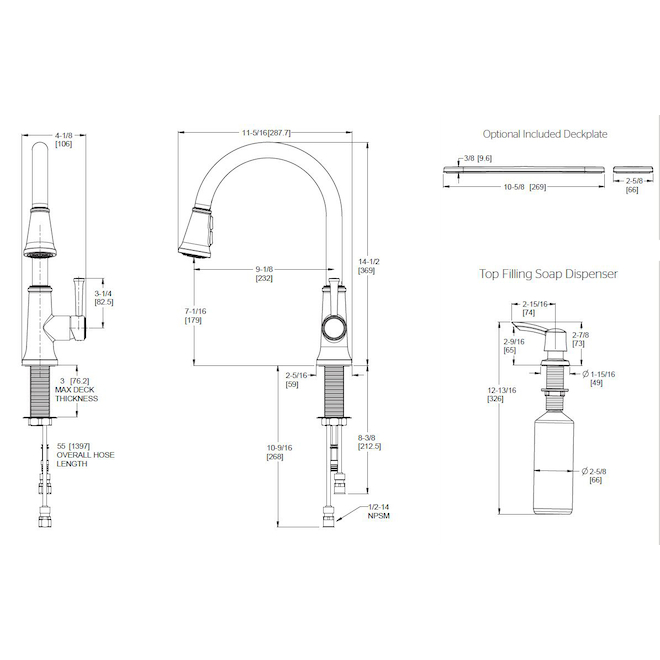 Pfister Renato Pull-Down Chromed 1-Handle Kitchen Faucet