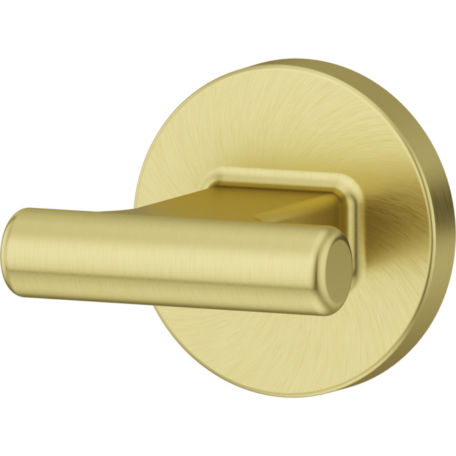 Pfister Fullerton Brushed Gold Bathroom Towel Hook/Robe Hook with Hidden Screws