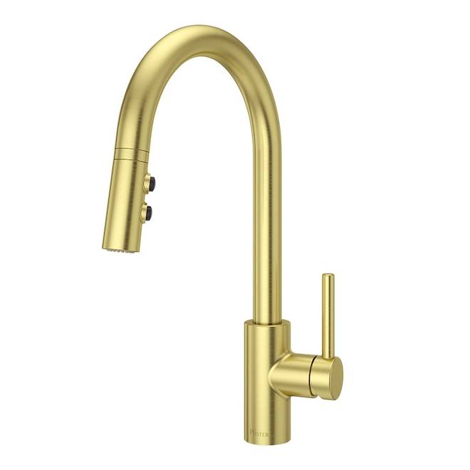 Pfister Fullerton Pull-Down Kitchen Faucet in Gold with 1 handle