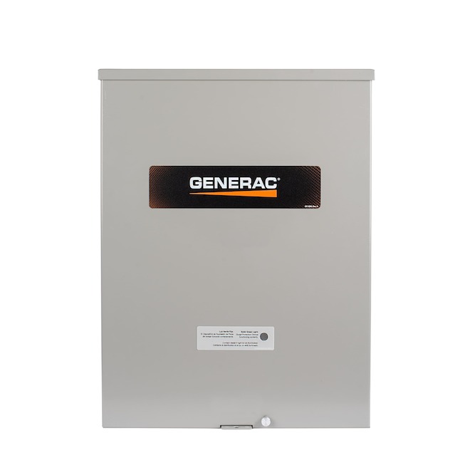 Commutateur de transfert Generac pour génératrices monophasées, 100 amp