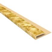 Moulure en J pour dosseret, bordure, bronze, 18