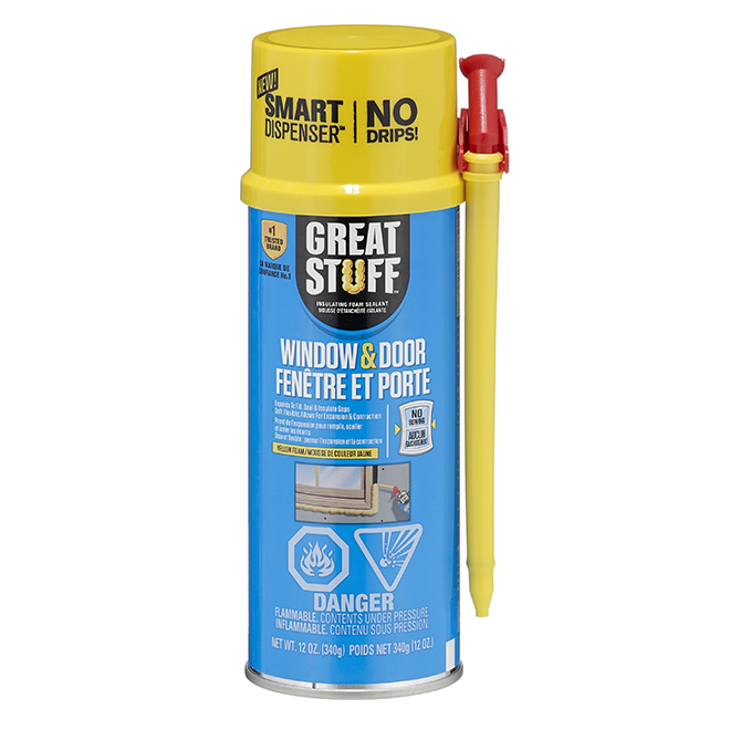 GREAT STUFF PRO - Gaps & Cracks Insulating Foam Sealant 24 oz with Reusable Straw