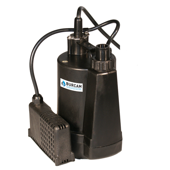 Burcam Submersible 1/4 HP Utility Pump 300507S RONA