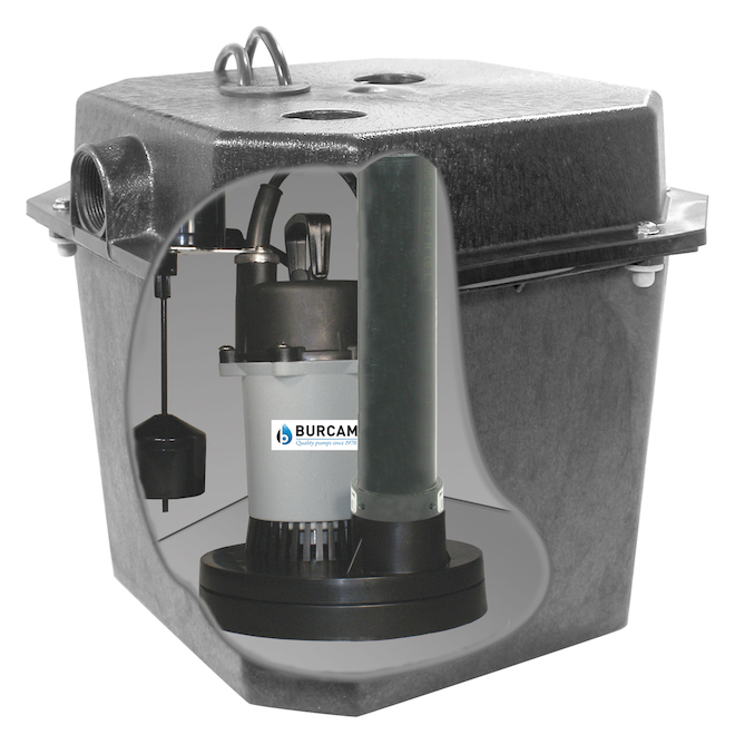 Burcam 1/4-HP Thermoplastic Automatic Under Sink Pump System