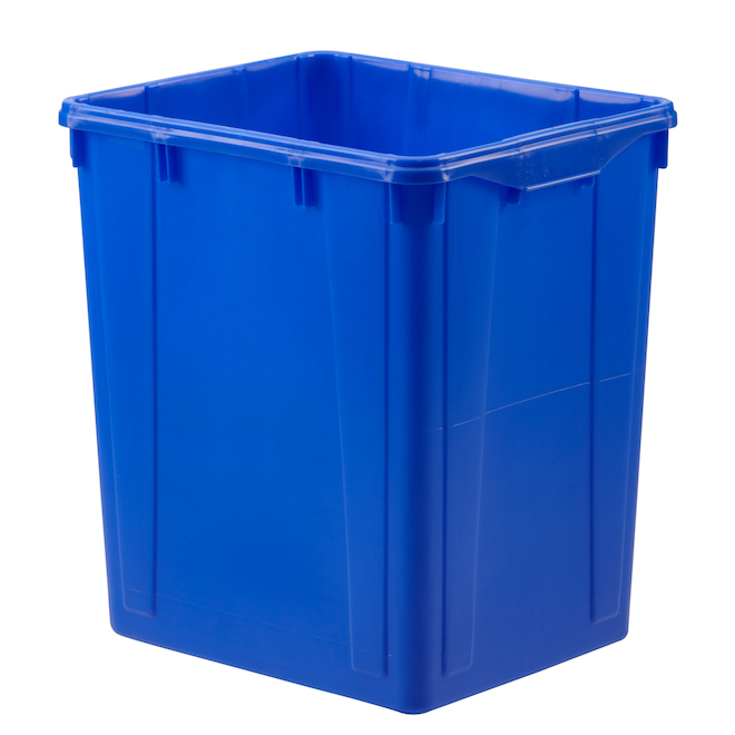 Bac de recyclage Orbis de 22 gallons US en plastique bleu