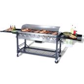 Grill Chef Party Propane Barbecue - 116,000 BTU - 1001 sq. in. - 8 Burners - Stainless Steel