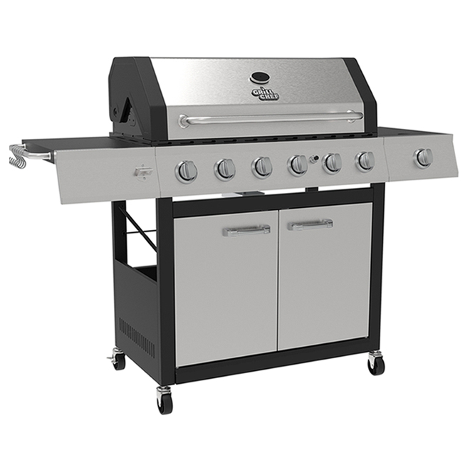 Image of Grill Chef | Propane Gas Barbecue - 78,000 BTU And 842 Sq. In. - 6 Burners - Stainless Steel | Rona