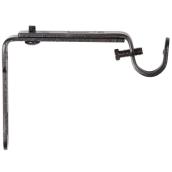Paquet de 2 supports ajustables pour tringle, 3" à 4,5", noir