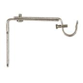 Crochets ajustables pour tringle, nickel, ensemble de 2