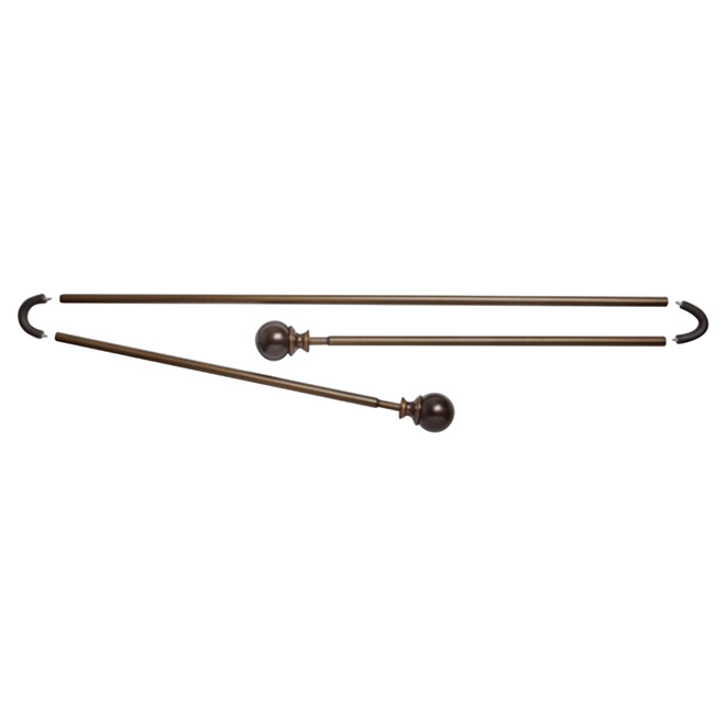 Umbra Set Of 3 Curtain Rods For Bay, Umbra Curtain Rod