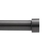 "Cappa" Curtain Rod - 36" to 66" - Brushed Black