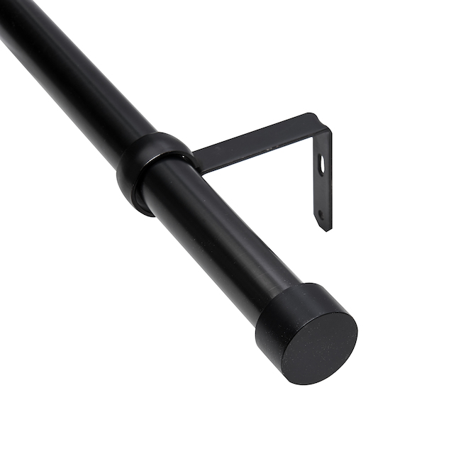 "Cappa" Curtain Rod - 66" to 120" - Brushed Black