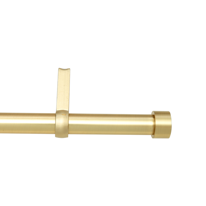 Umbra Cappa Metal Curtain Rod - Brass - 66 to 120-in