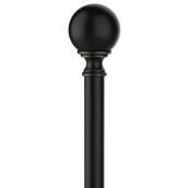 Umbra 2-Pack Black Steel Curtain Rod Finials