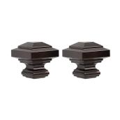 Umbra 2-Pack Bronze Steel Curtain Rod Finials