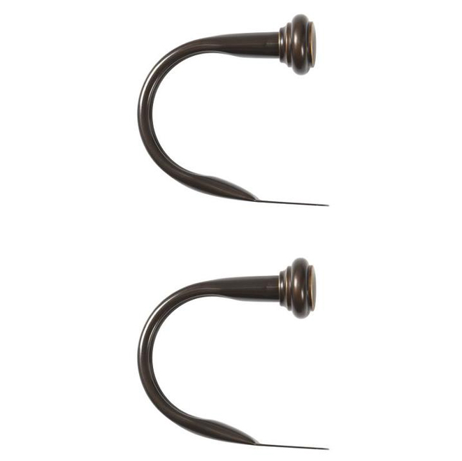Umbra 2Pack Bronze Steel Curtain Holdbacks 1008434758L50 RONA