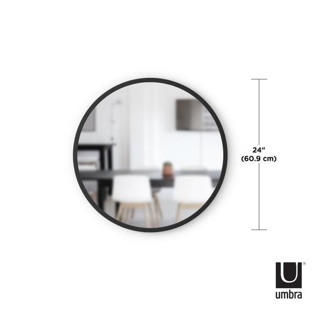 Umbra Hub Mirror 24 In. Black