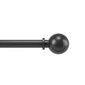 Umbra Bolas Stainless Steel Curtain Rod - Matte Black - 36 to 72-in