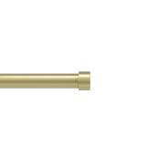 Umbra Cappa Stainless Steel Curtain Rod - Brass - 120 to 180-in