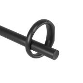 Umbra Ringlet Curtain Rod in Matte Black Steel - 42-120-in