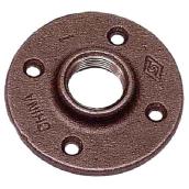 Black Iron Floor Flange - 1"