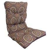 High-Back Patio Chair Cushion - Reversible - Red/Coral