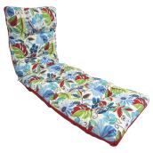 Patio Lounge Chair Cushion - Reversible - Blue/Red