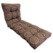 Patio Lounge Chair Cushion - Reversible - Red/Coral