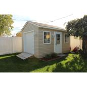 Riopel Mauricie Garden Shed - 10-in W x 12-in L - Lockable Steel Door - Vented Soffit