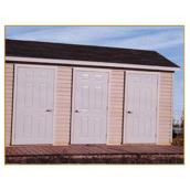 Riopel Indispensable Garden Shed - Designed for Multi-dwellings - 6 Lockable Steel Doors - Vented Soffit and Floor