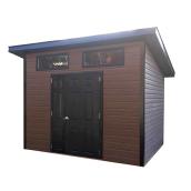 Riopel Zen Lean-to Storage Shed - Floor Included - Vented Soffit - 2 Windows