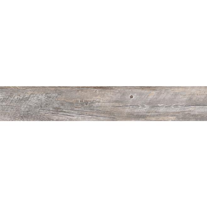 Style Selections Natural Timber Porcelain Wood Look Tile - 8-in x 48-in - Ash